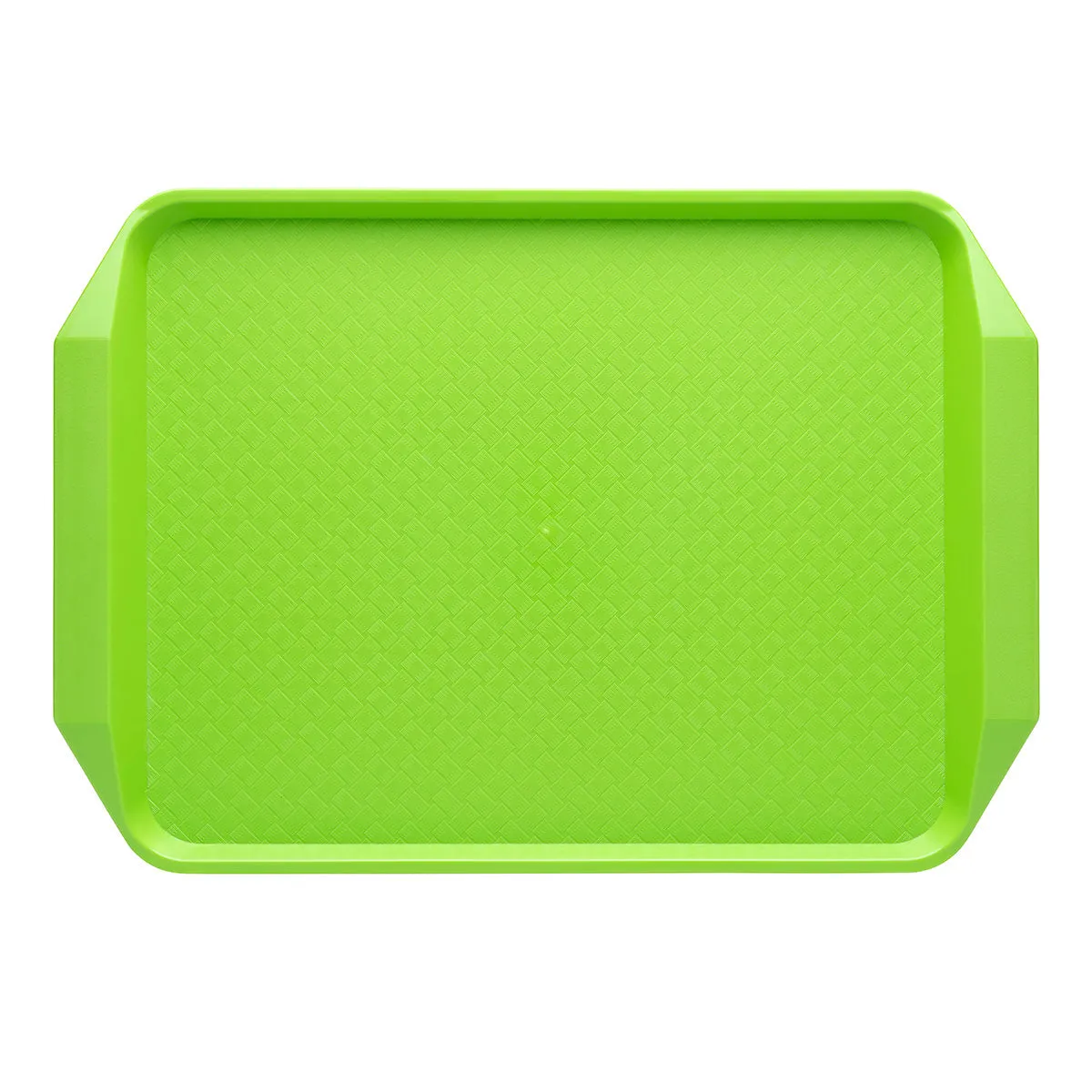 CHEF INOX RECT FAST FOOD TRAY PP 425x300x35mm GREEN (*06987-GN*) = PACK OF 25 X EACHES