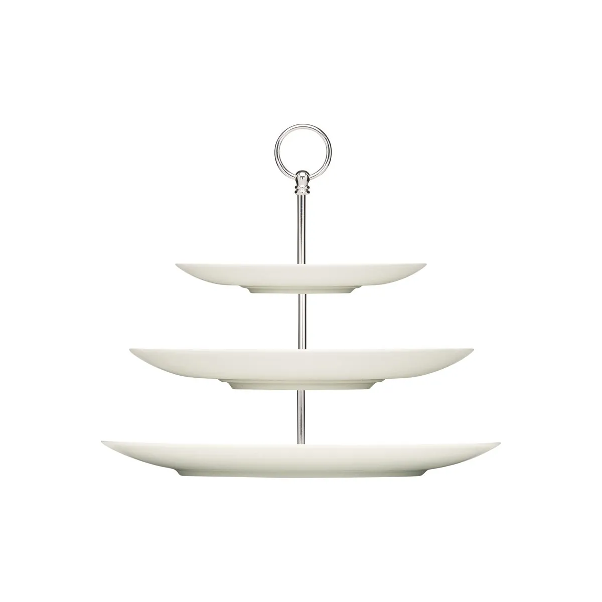 BAUSCHER PURITY SERVING STAND 3 TIER COUPE PLATE 270x324mm (*BHS6697306*) = 1 X SET