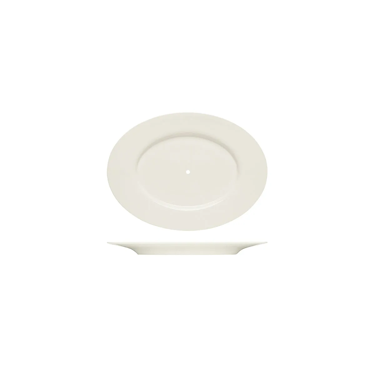 PURITY OVAL PLATTER w/RIM 240x175mm TO SUIT SERVING STAND (*BHS6697203*) = PACK OF 6 X EACHES