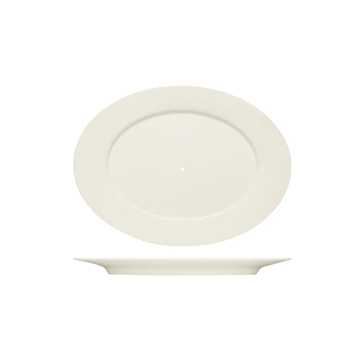 PURITY OVAL PLATTER w/RIM 330x244mm TO SUIT SERVING STAND (*BHS6697204*) = PACK OF 6 X EACHES