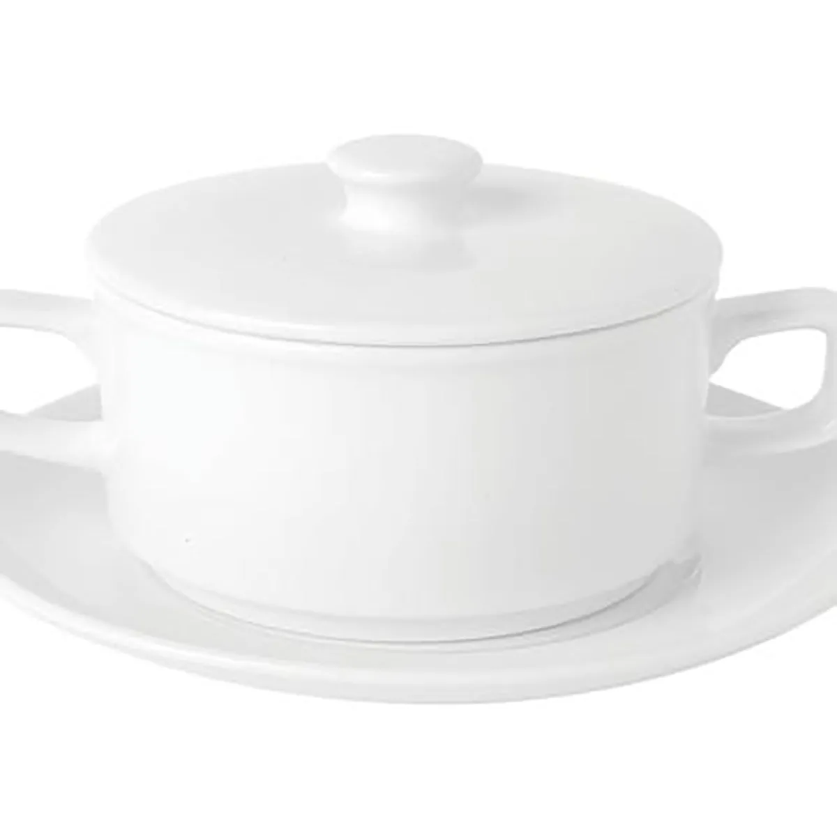 SOUP CUP & LID 2 HANDLE CHELSEA 94340 (0239) (*94339*) = PACK OF 12 X EACHES