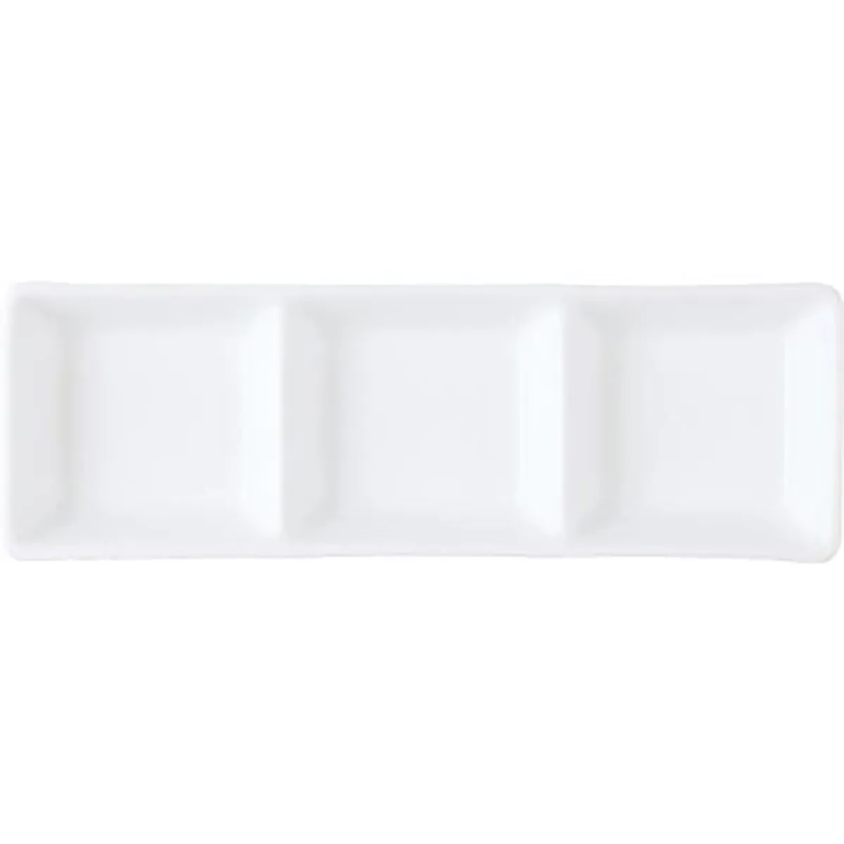 SAUCE DISH-3 COMPTS 185x60mm CHELSEA (41/3805 (*94435*) = PACK OF 12 X EACHES
