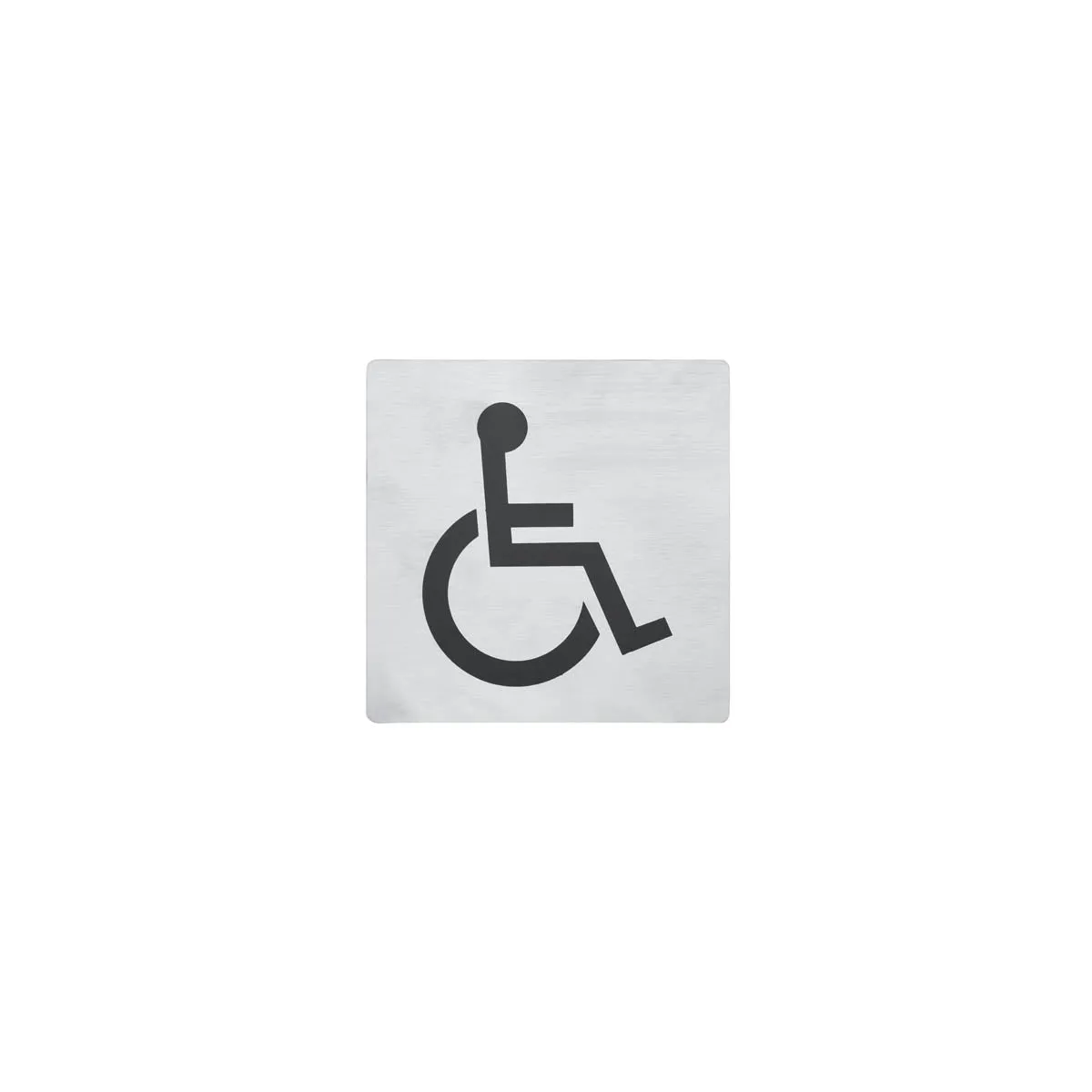 CHEF INOX WALL SIGN "DISABLED" 130x130mm S/S 2PK (*81333*) = SLEEVE OF 5 X PACKETS