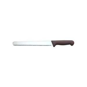 IVO PROFESSIONAL "55000"  SERRATED SLICER 250mm BROWN (*25423*) =  1 X EACH
