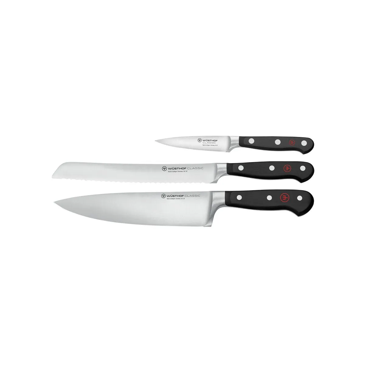 WUSTHOF CLASSIC KNIFE SET 3pc (1120160304W) (*28090*) =  1 X EACH