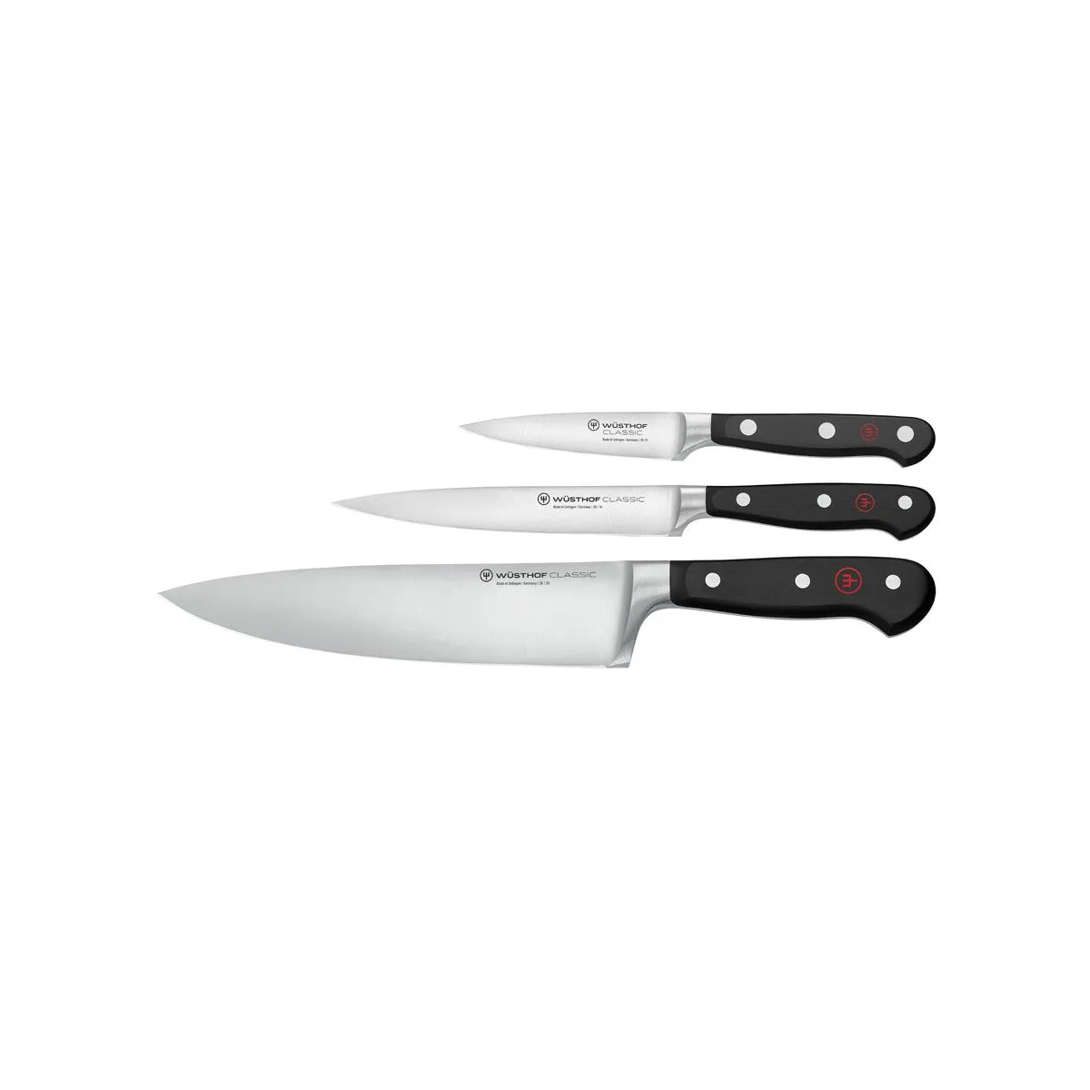 WUSTHOF CLASSIC KNIFE SET 3 PIECE (1120160301W) (*28091*) =  1 X EACH