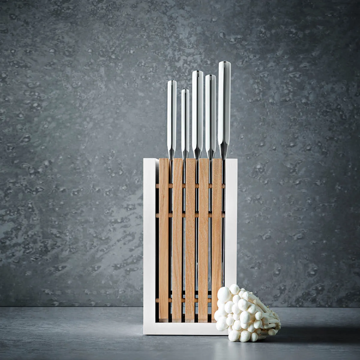 WUSTHOF CLASSIC WHITE KNIFE BLOCK SET 6PC w/SANTOKU (1090270 (*28168*) =  1 X SET