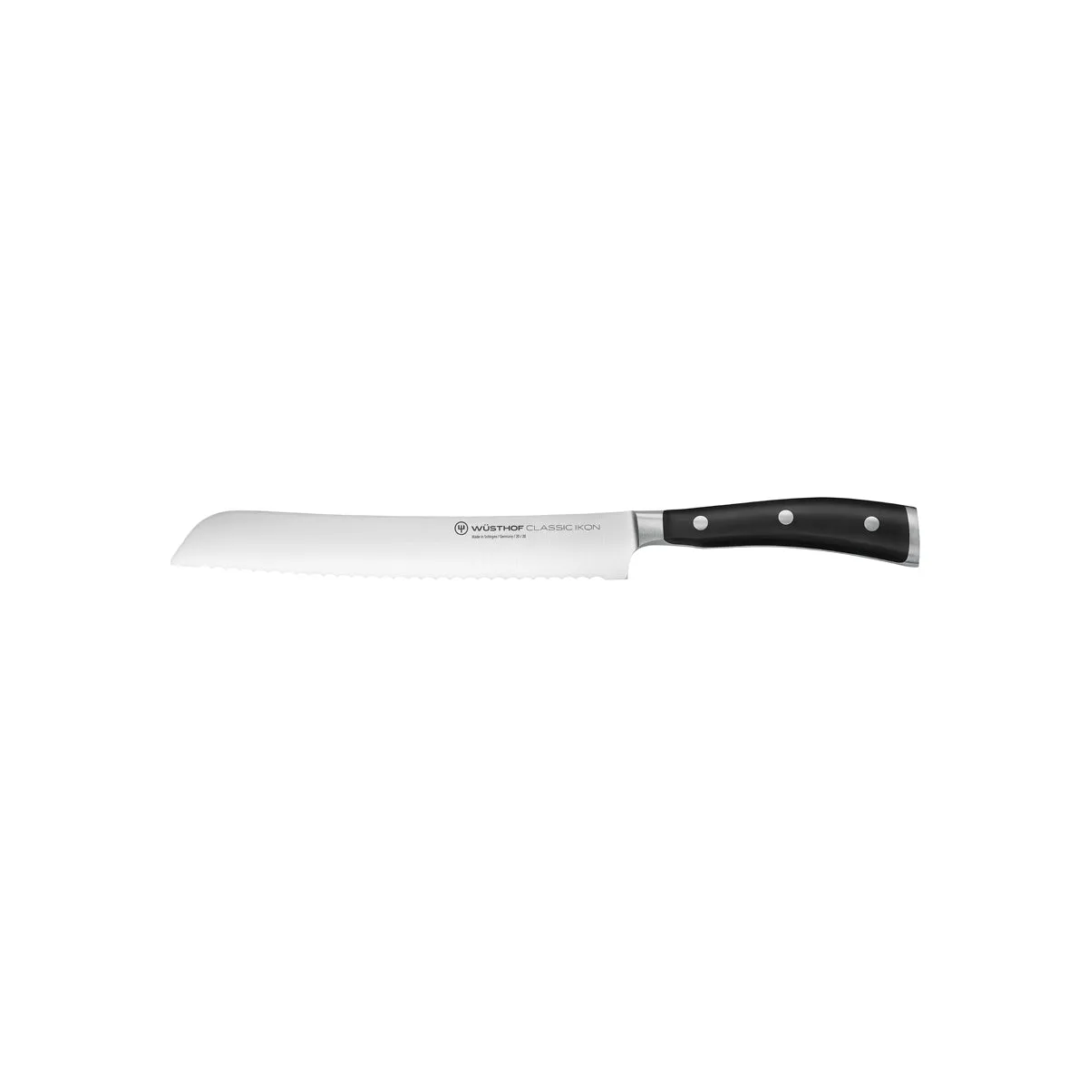 WUSTHOF CLASSIC IKON BLACK BREAD KNIFE 200mm (1040331020W) (*28011*) = 1 X EACH