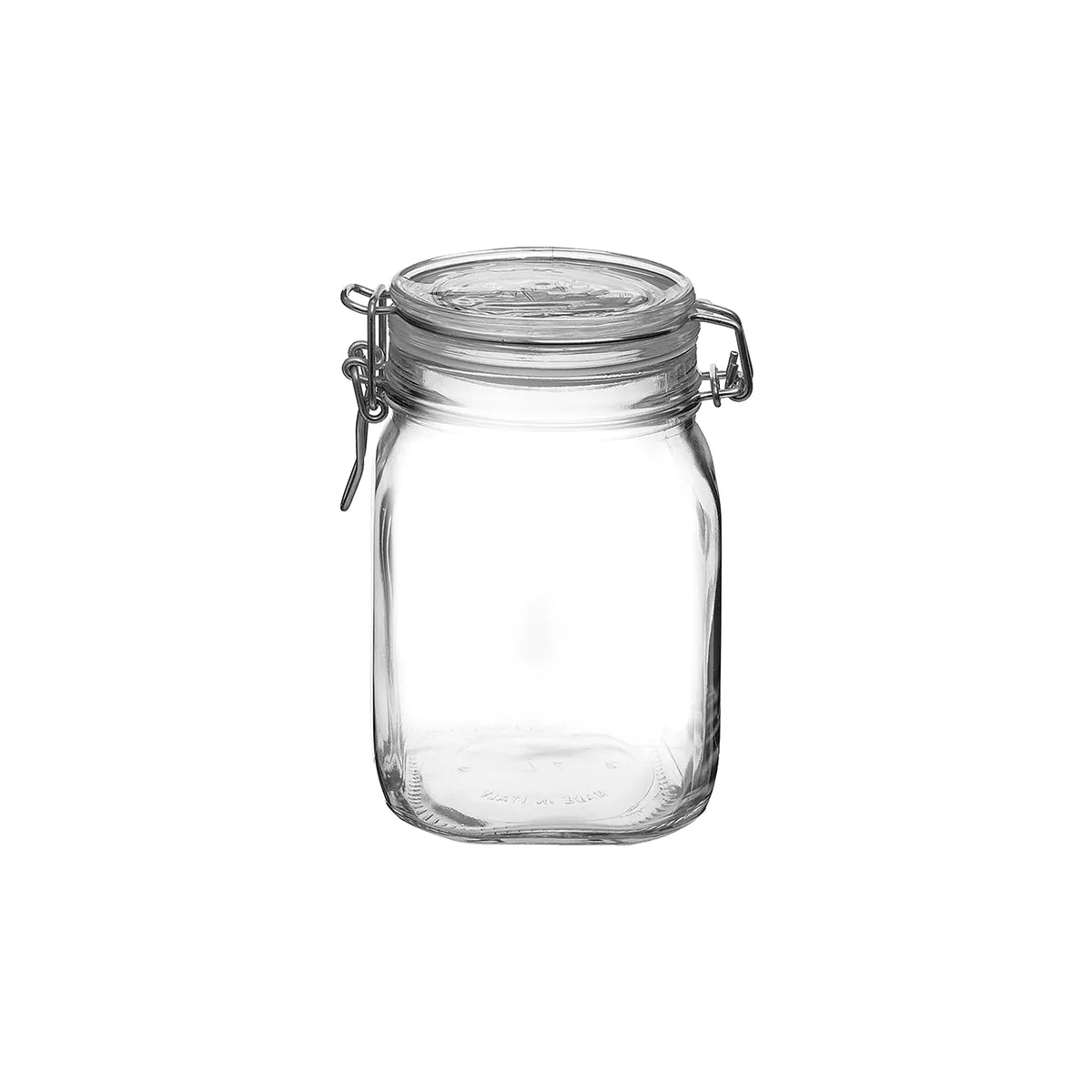 BORMIOLI ROCCO FIDO JAR 1.0lt CLEAR LID (1.49220) (*340-002*) = PACK OF 12 X EACHES