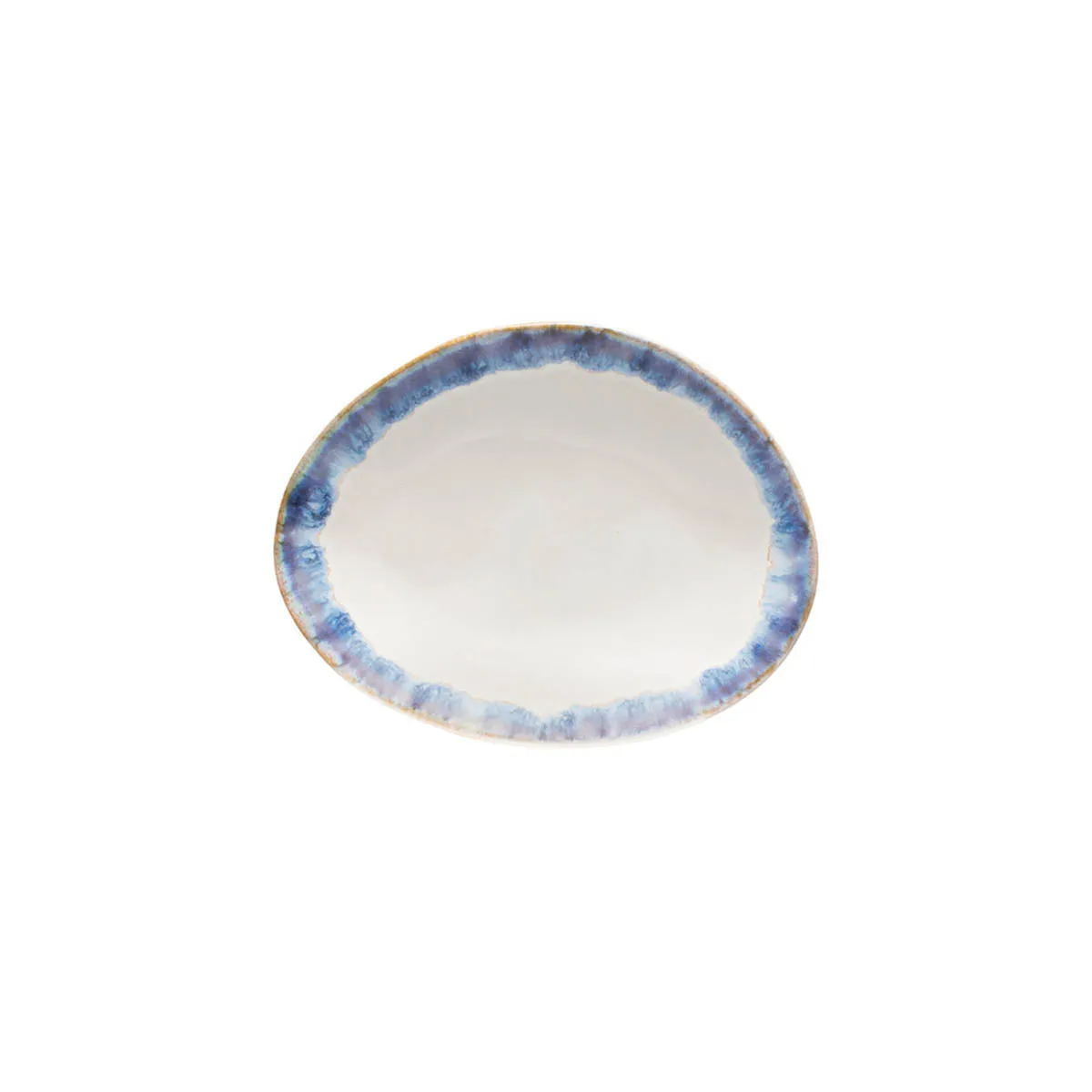 COSTA NOVA BRISA OVAL PLATE 266x225mm RIA BLUE (GOP271-RIA) (*300385*) = PACK OF 6 X EACHES