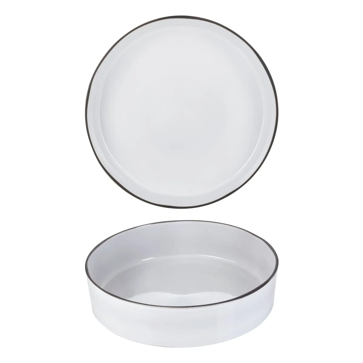 REVOL CARACTERE SALAD BOWL 325x80mm, 3.5lt WHITE CUMULUS (*RV652890*) =  1 X EACH