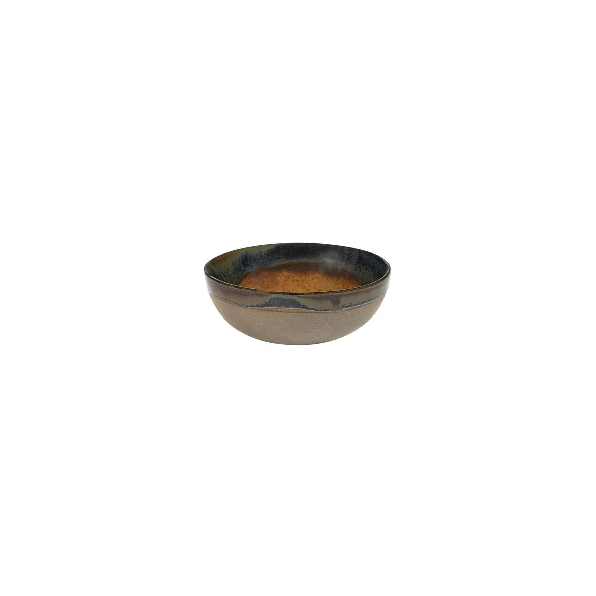 SERAX SURFACE LARGE ROUND BOWL 130x50mm GREY/RUSTY BROWN (*SERAXB5116209C*) = PACK OF 8 X EACHES