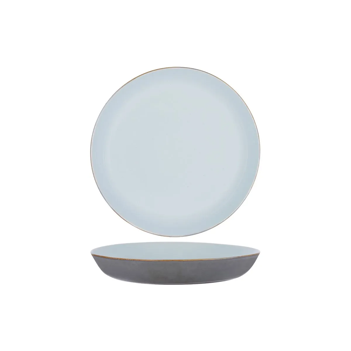 TERRES DE REVES ROUND PASTA PLATE 235x45mm L-BLUE/SMOKEY BLU (*SERAXB5116180*) = PACK OF 4 X EACHES