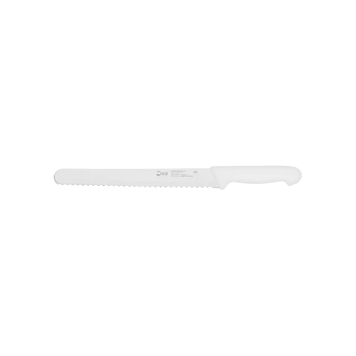 IVO PROFESSIONAL "55000" SERRATED SLICER 250mm WHITE (*25473*) = 1 X EACH