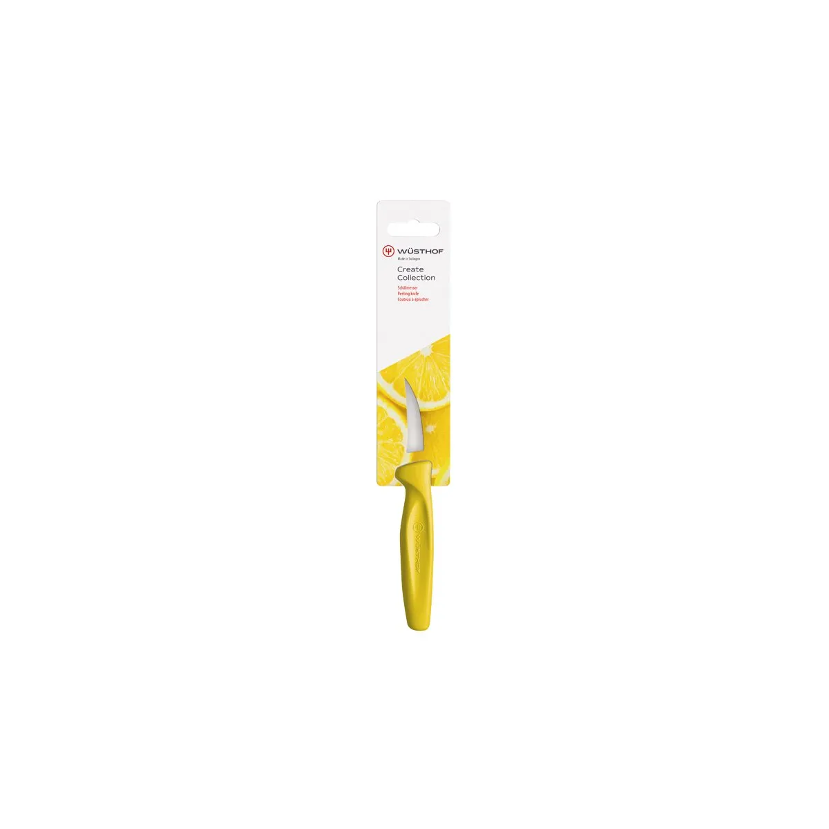 WUSTHOF CREATE PEELING KNIFE 60mm YELLOW H/SELL (1145308106W (*28494*) = 1 X EACH