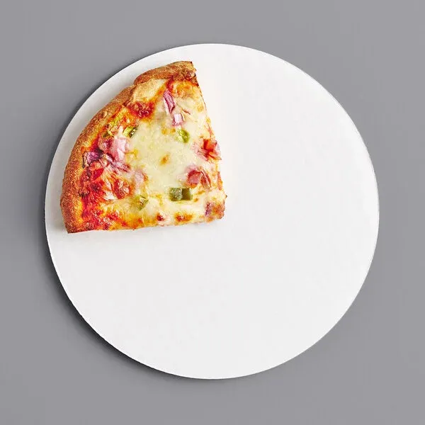 Corrugated White Cake / Pizza Circles Base E Flute 8"/200mm Diameter - Packet of 100