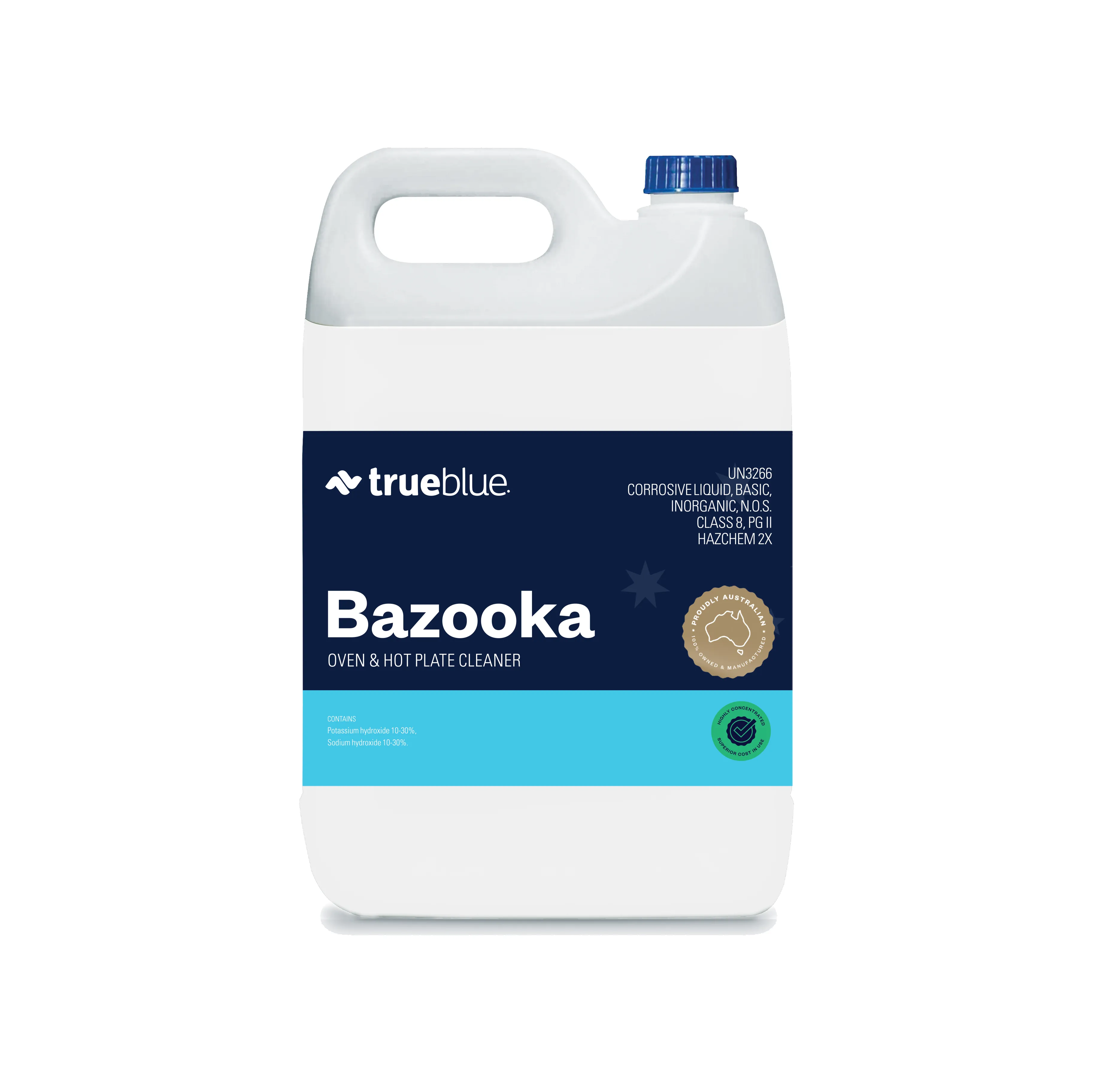 True Blue Bazooka Oven and Grill Cleaner 5L - Each