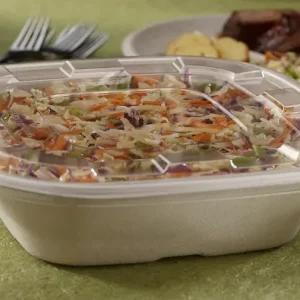 Sabert Clear Lid PET Lid for 160oz and 240oz Catering Bowls 366mm x 366mm x 14.6mm - Pack of 25