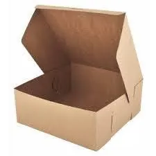 Cake Boxes - Brown Fold Up